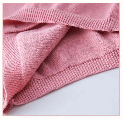 Boys Girls Sweater Cardigans 1 to 2 3 4 5 6 7 8 9 Years 2024 Cotton Baby Kids Sweaters Plain Knit Spring Autumn Children Clothes