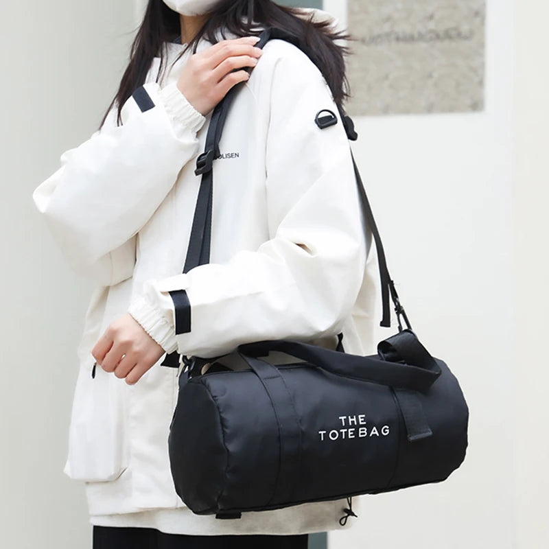 Small Fashion Gym Fitness Bag for Women – Yoga Sports Travel Weekender Mini Shoulder Duffle Handbag