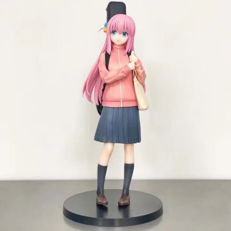 BOCCHI THE ROCK! Gotoh Hitori PVC Action Figure Anime Guitar Girl Backpack Pose Hitori Chan Cute Desk Decor Fan Collectible Gift
