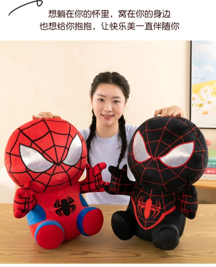 Spider Man Plush Dolls Toys 25/35/45CM Marvel Figure Model Plushies Stuffed Doll Home Room Decor Peluche Pillow Birthday Gifts