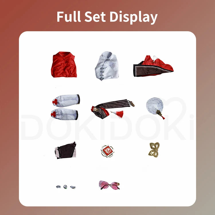 IN STOCK Xiangling Cosplay Costume Game Genshin Impact【XS-3XL】DokiDoki-N New Skin Cherries Snow-Laden Plus Size