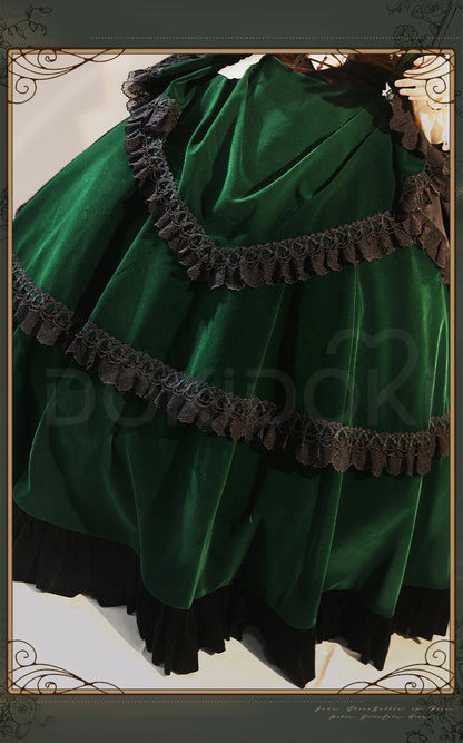 Suiseiseki Cosplay Costume Anime Rozen Maiden Cosplay DokiDoki-R Suiseiseki Cosplay Wig Women Long Green Dress Costume