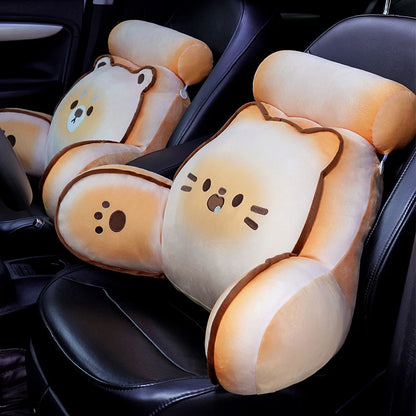 Comfortable Thickened Lumbar Support Cushion With Headrest Cartoon Cookie Anime Back Cushion Chair Bed Office Bedroom Girl