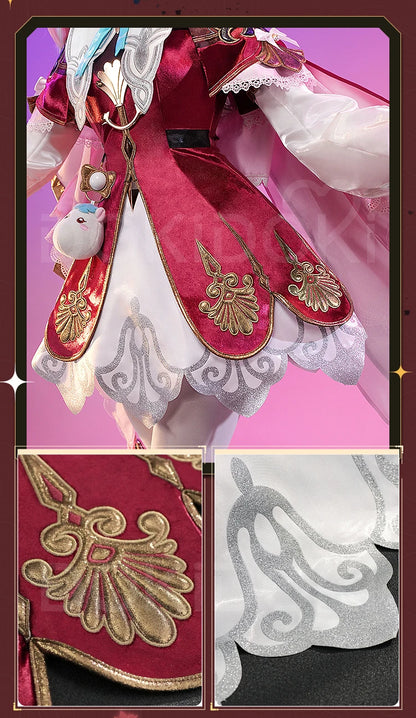 IN STOCK Hyacine Cosplay Costume Game Honkai: Star Rail DokiDoki-SR HSR Women Cute Amphoreus Hyacine Cosplay Wig