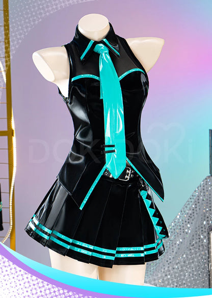 IN STOCK Mikuu Cosplay Costume Game Cosplay【XS-2XL】DokiDoki-R Mikku 16th Anniversary Women Uniform Costume Dress Plus Size