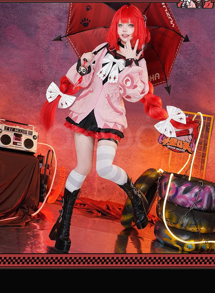 Ukinami Yuzuha Cosplay Costume Game Zenless Zone Zero DokiDoki-R ZZZ Women Cute Sweater Halloween Cosplay