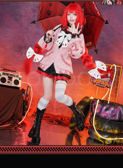 Ukinami Yuzuha Cosplay Costume Game Zenless Zone Zero DokiDoki-R ZZZ Women Cute Sweater Halloween Cosplay