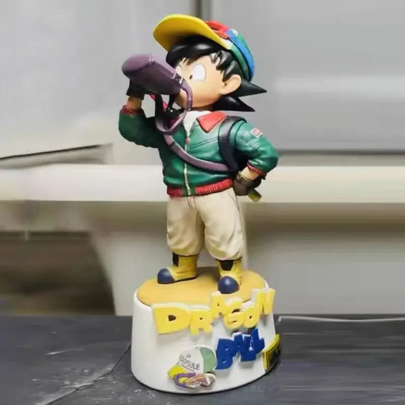 10cm Dragon Ball Cartoon Character Drinking Water Little Goku PVC Action Figure Model Statue Collection Decoration Toys Gift