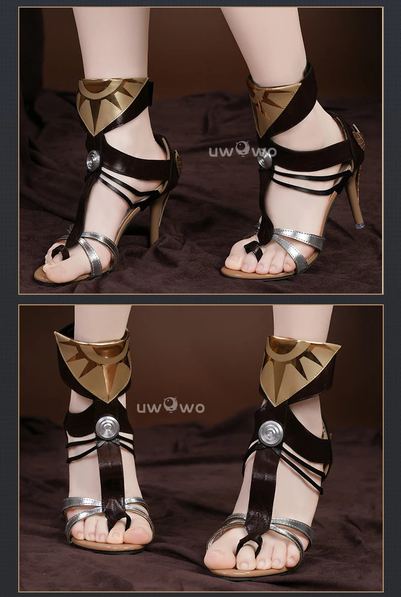 UWOWO Augusta Shoes Game Wuthering Waves WuWa Shoes Augusta  Cosplay Shoes 35-42 Halloween Shoes