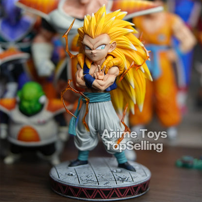 25cm Anime Dragon Ball Z Super Saiyan 3 Gotenks PVC Collectible Figure Model Toy Gift