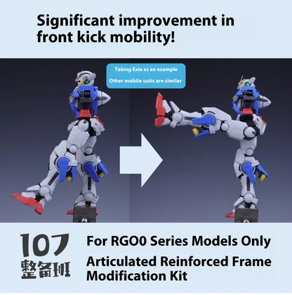 In Stock 107 Model Kits Reinforced Movable Frame Modified Parts For RG00 All Series Mobile Suit Model Details Replacement Parts
