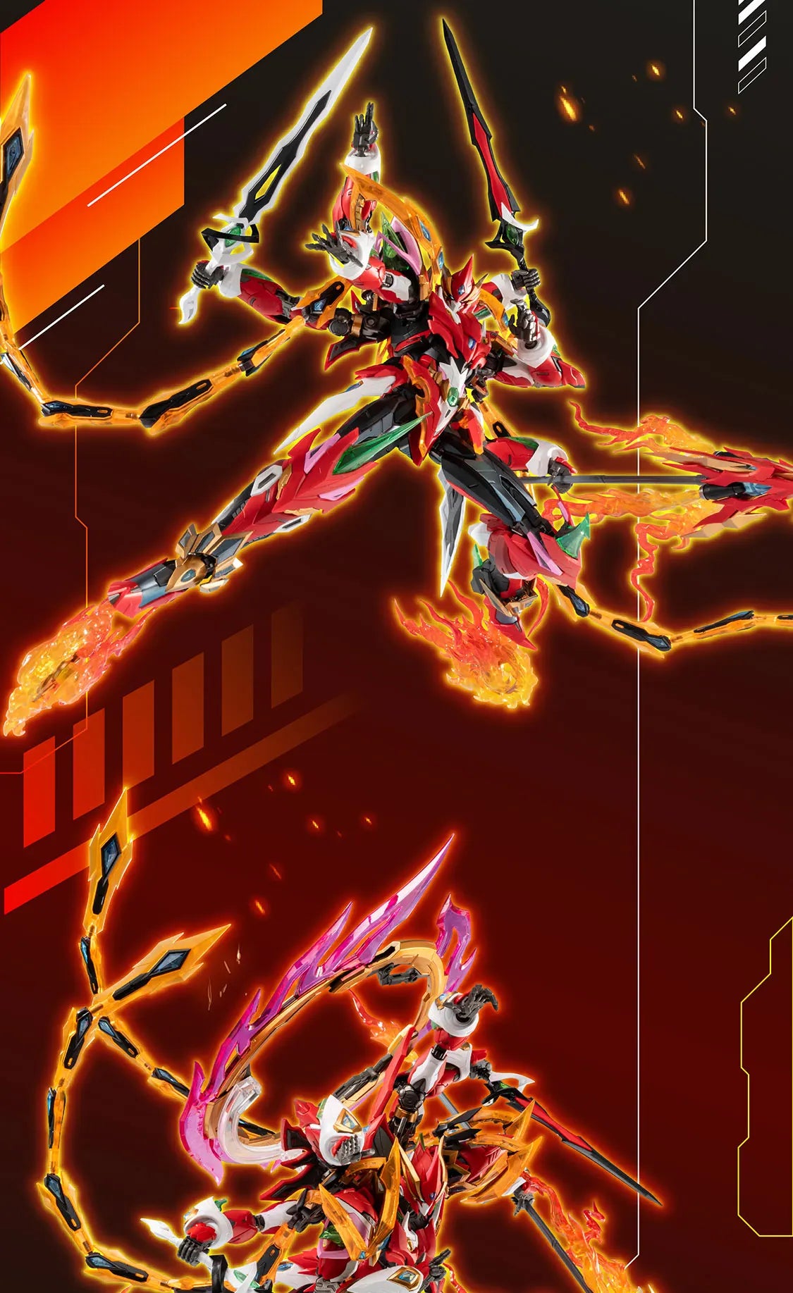 In Stock Motor Nuclear Model NEZHA MG 1/100 MNP-XH04 Ne Zha Assembly Model Kit Action Figures Alloy Skeleton Plastic Model Toys