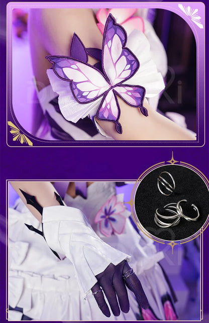 Castorice Cosplay Costume Game Honkai:Star Rail DokiDoki-R Women Castorice Purple Dress Cosplay HSR
