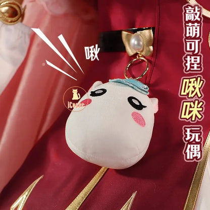 iCoser Honkai Star Rail Hyacine Cosplay Costume Wig Dress Uniform Hat Metal Props Amphoreus Halloween Party for Women Girls Set