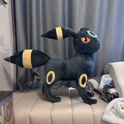60cm Umbreon Pokemon Plush Toys Anime Doll Cute Ornament Pokémon Cartoon Stuffed Plushie Pillow Noctali Gift for Kids Christmas