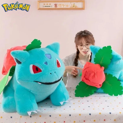 45CM Pokemon Bulbasaur Plushies Cartoon Anime Peluche Kawaii Comfortable Soft Doll Children Cushion Room Decoration Toy Gift