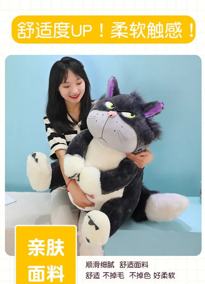 30-60cm Genuine Disney Lucifer Plush Toy Kawaii Stuffed Animal Plush Toys Japan Figaro Cinderella's Cat kids girl Birthday Gifts