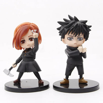 6Pcs/set Jujutsu Kaisen Anime Figure Gojo Satoru Yuji Itadori Figure Doll Toy Action Figure Yuji Itadori Fushiguro Model Toys