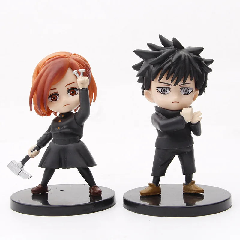 6Pcs/set Jujutsu Kaisen Anime Figure Gojo Satoru Yuji Itadori Figure Doll Toy Action Figure Yuji Itadori Fushiguro  Model Toys