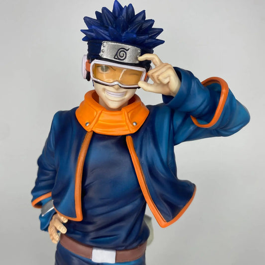 24cm Naruto Obito Uchiha Anime Figurine JG Childhood Uchiha Obito Model Standing Statue Figure Collectable Ornaments Boy ToyGift