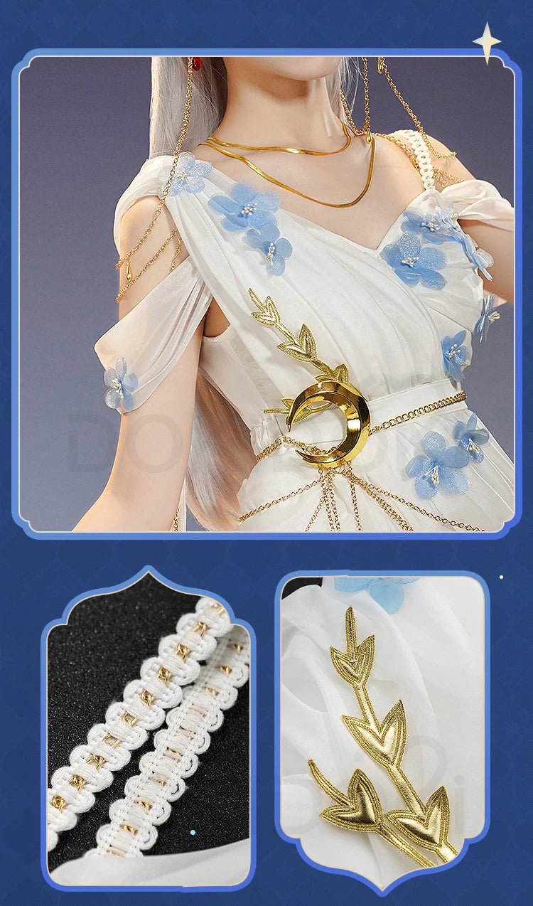 IN STOCK Frieren Cosplay Doujin Costume Anime Frieren: Beyond Journey's End DokiDoki-SR Women Witch Dress Frieren Oracle Wig