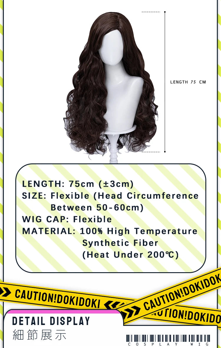 Glinda Elphaba Cosplay Wig Anime Wicked DokiDoki Front Lace Wig Golden Long 60cm Hair Glinda Cosplay Elphaba Hat Free Cap