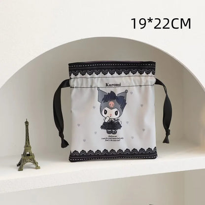 Sanrio Series Cosmetic Case Bundle Pocket Handbag Kawaii Kulomi Storage Bag My Melody Cute Bag