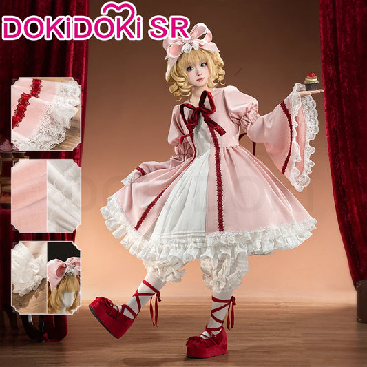 Hinaichigo Cosplay Costume Anime Rozen Maiden Cosplay DokiDoki-SR Women Halloween Cute Pink Lolita Dress