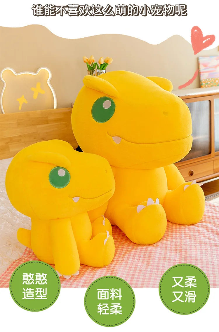 45/55/70cm Big Size Agumon Digimon Adventure Anime Plush Stuffed Doll Kawaii Decoration Plushies Children Pillow Holiday Gift