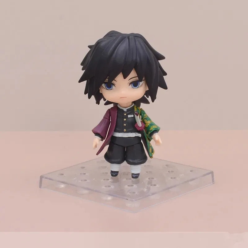 Tomioka Giyuu & Tokitou Muichirou Demon Slayer Kimetsu No Yaiba PVC Q-Version Anime Figurine Action Model Toy Collection