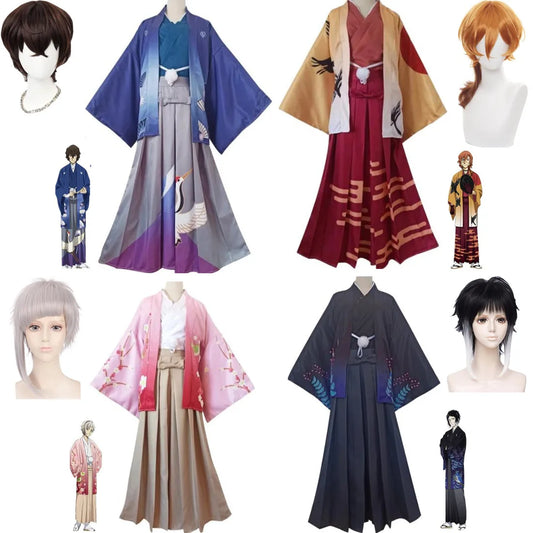 Bungo Stray Dogs Cosplay Costume Unisex Polyester Kimono Set