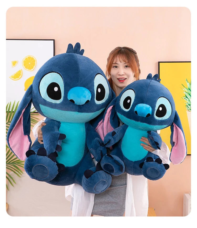 30/60cm Disney Lilo and Stitch Plush Toys Standing Posture Kawaii Pixar Anime Plushie Stich Dolls Soft Stuffed Gift for Children