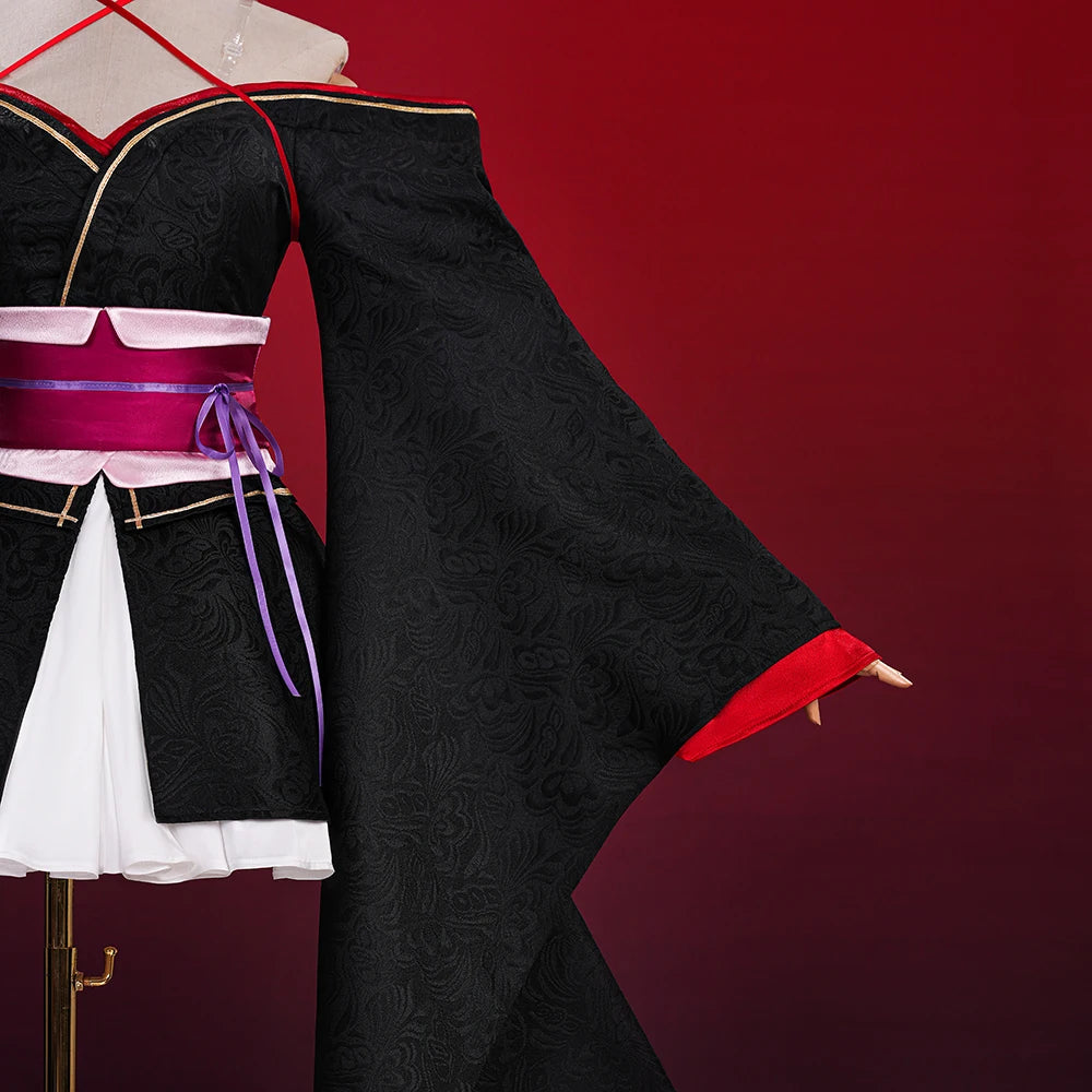 iCoser Anime Unbreakable Machine-Doll Yaya Cosplay Costume Dress Kimono Headwear Festival Halloween Party for Women Girls Props