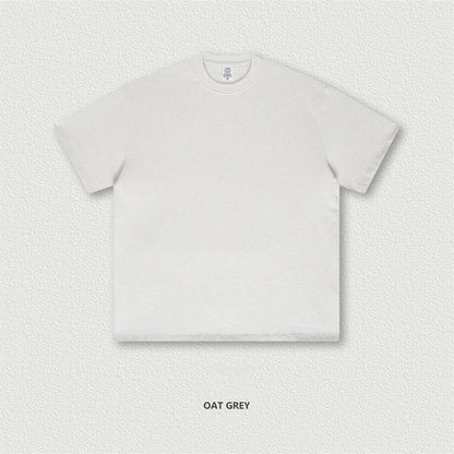 ZODF 2025 Heavy-Weight 425gsm 100% Cotton T-Shirts For Men Unisex Summer Oversized O-Neck Basic Solid T Shirt Brand Tees HY0485