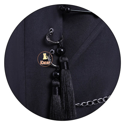 KPop Demon Hunters Saja Boys Cosplay Costume Jinu Saja Cosplay Black Robe Baby Abby Mystery Romance Outfit Halloween Women Men