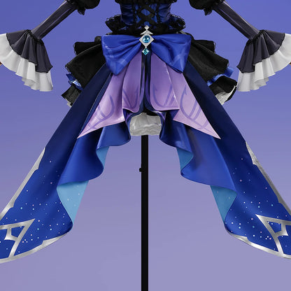 Genshin Impact Wonderland Manekina Cosplay Costume Candlelit Revelry Dress Hat Halloween Party for Women Girls Role Play Outfit