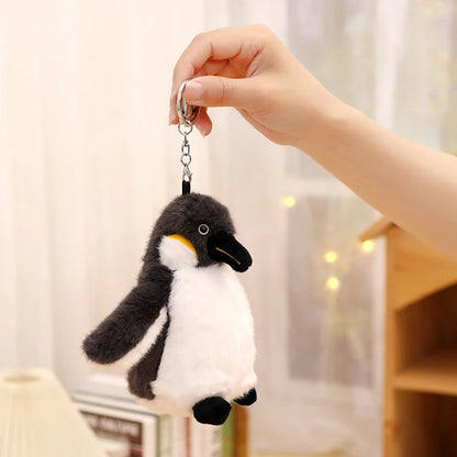 ZU 15-35cm Cute Antarctic Animal Emperor Penguin Plush Toy Soft Plushies Keychain Home Decor Fluffy Penguin Doll