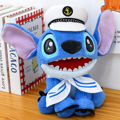 25/30CM Disney Lilo and Stitch Plush Toy Anime Stuffed Kawaii Ornament Navy Soft Stich Doll Plushie Kids Birthday Xmas Gifts