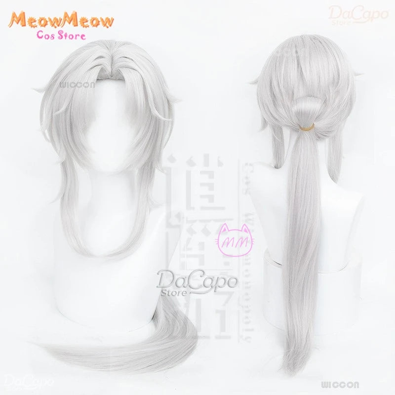 NONE Pierrot Circus Clown Cosplay Costume Set Polyester - WIG / M