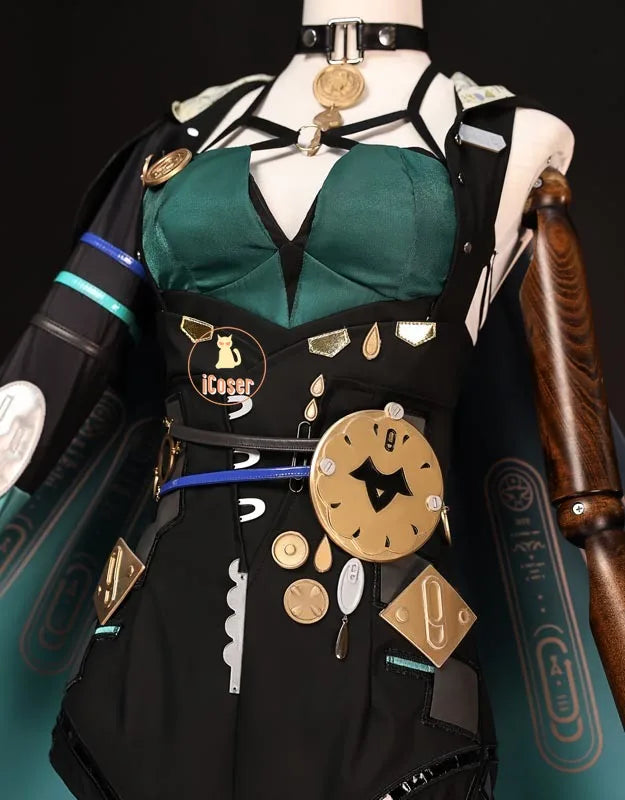 Zenless Zone Zero Lucia Cosplay Costume Wig Uniform Cloak Headwear Tail Spook Shack Halloween Party for Women Girls Role Play