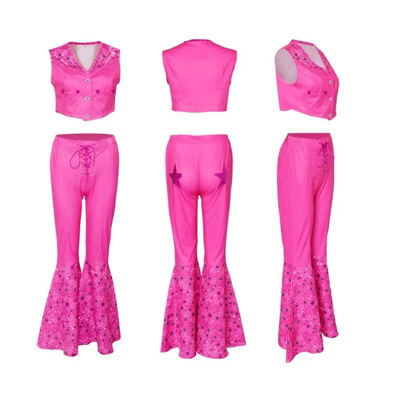 Homchee Trends Cos Barbi Costume Set Adult Cotton Polyester