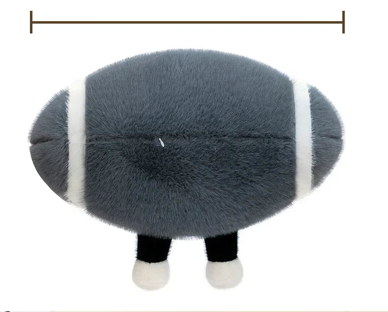 Creative Rugby Capybara Doll Cute Panda Plush Toys Pillow Capibara Seat Cushion Girls Children Birthday Gift Soft Stuffed Animal