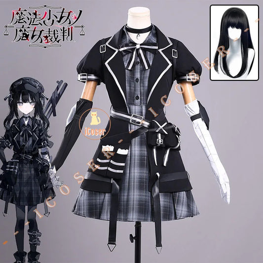 Game Magical Girl Witch Trials Nanoka Kurobe Cosplay Costume Wig Uniform Hat Headwear Halloween Party for Women Girls Carnival