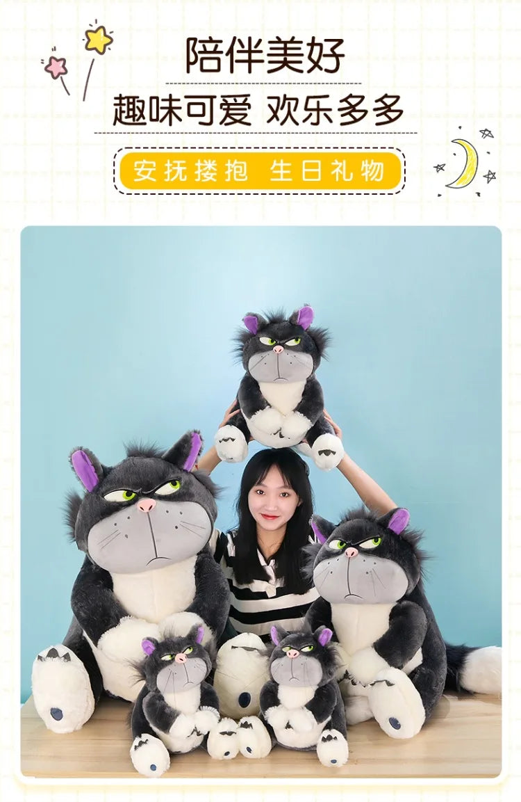 Disney Lucifer Plush Cartoon Cute Ugly Cat Doll Sitting In Tokyo Disney Plush Doll Cinderella Colleagues Spoof Doll Kids Gifts