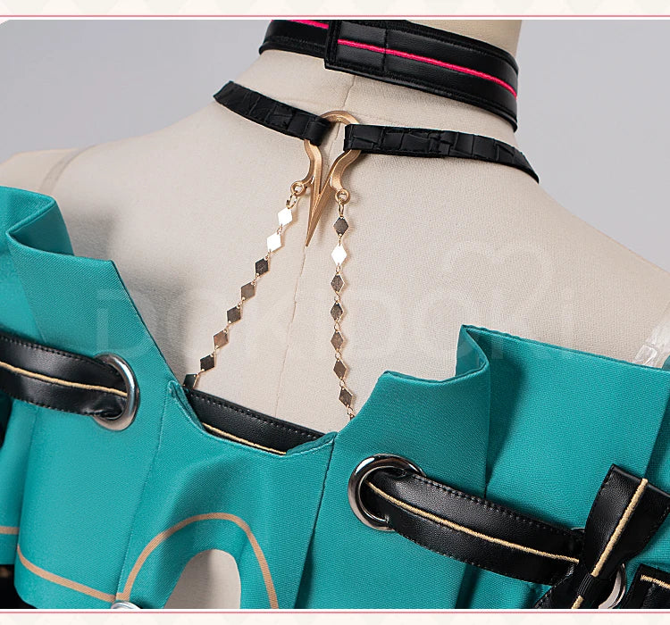 Ciaccona Cosplay Costume Game Wuthering Waves【XS-3XL】DokiDoki-N Women Green Dress Ciaccona Costume Plus Size