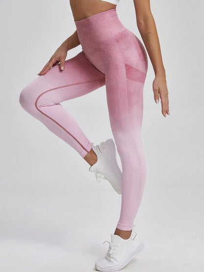 The Codex Gradient Color Energy Leggings for Women – Workout Jogging Running Yoga Gym Tights Stretch Sportswear