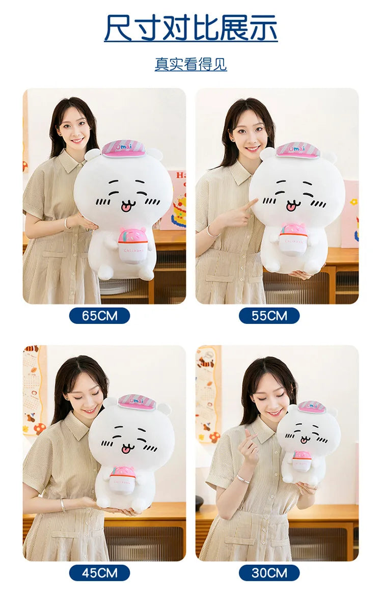 45/55/65cm Big Size Chiiwanime Plush Stuffed Doll Kawaii Room Decoration Hachiware Plushies Pillow Ornaments Holiday Gifts