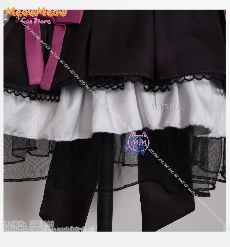 Bangdream Roselia Yukina Minato Costume Polyester Set