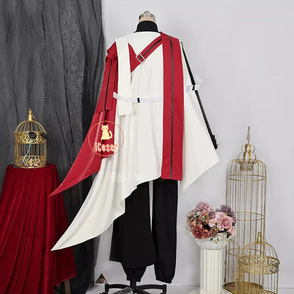 Arknights Executor The Ex Foedere Cosplay Costume Wig Game Uniform Cloak Federico Giallo Halloween Party for Women Men iCoser