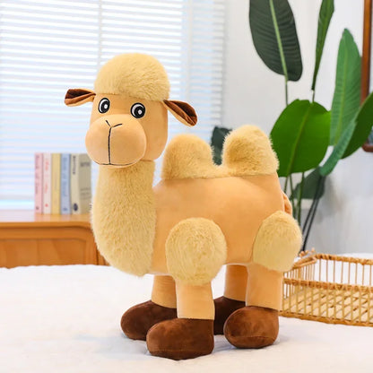 35/55cm Cute Cartoon Camel Plushies Doll Soft Stuffed Animals Plush Toys Home Decor Girls Sleeping Hug Pillow for Kids Xmas Gift